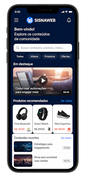 Prévia 2 do app de Gestão Comunidades
